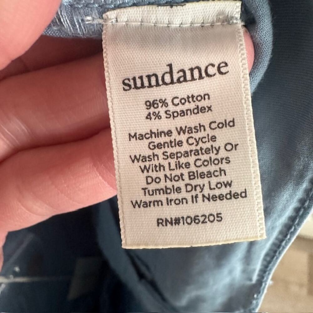 Sundance NWT Bastille Easy Pants Button-Fly Size: 6 Color: Blue Floral - Picture 11 of 11